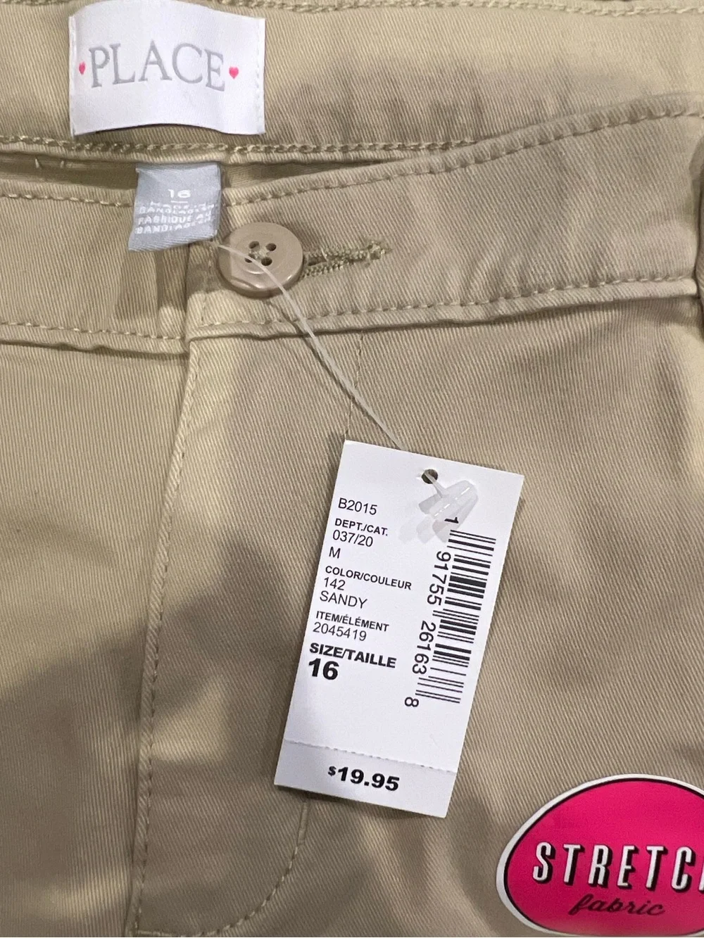 The Children's Place Beige Stretch Casual khaki Pants